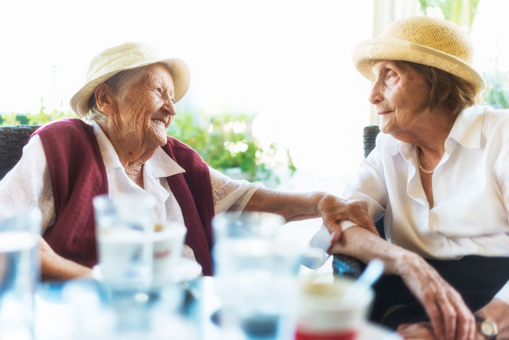 Two Seniors Enjoying the Lifestyle at Charter Senior Living